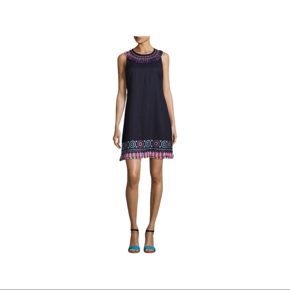 KATE SPADE
Embroidered Tassel Dress In Rich Navy (20)